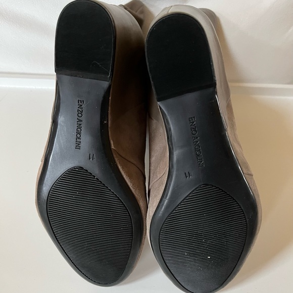 New Enzo Angiolini Eabaki Taupe Wedge Boots Size 11 - Picture 2 of 6